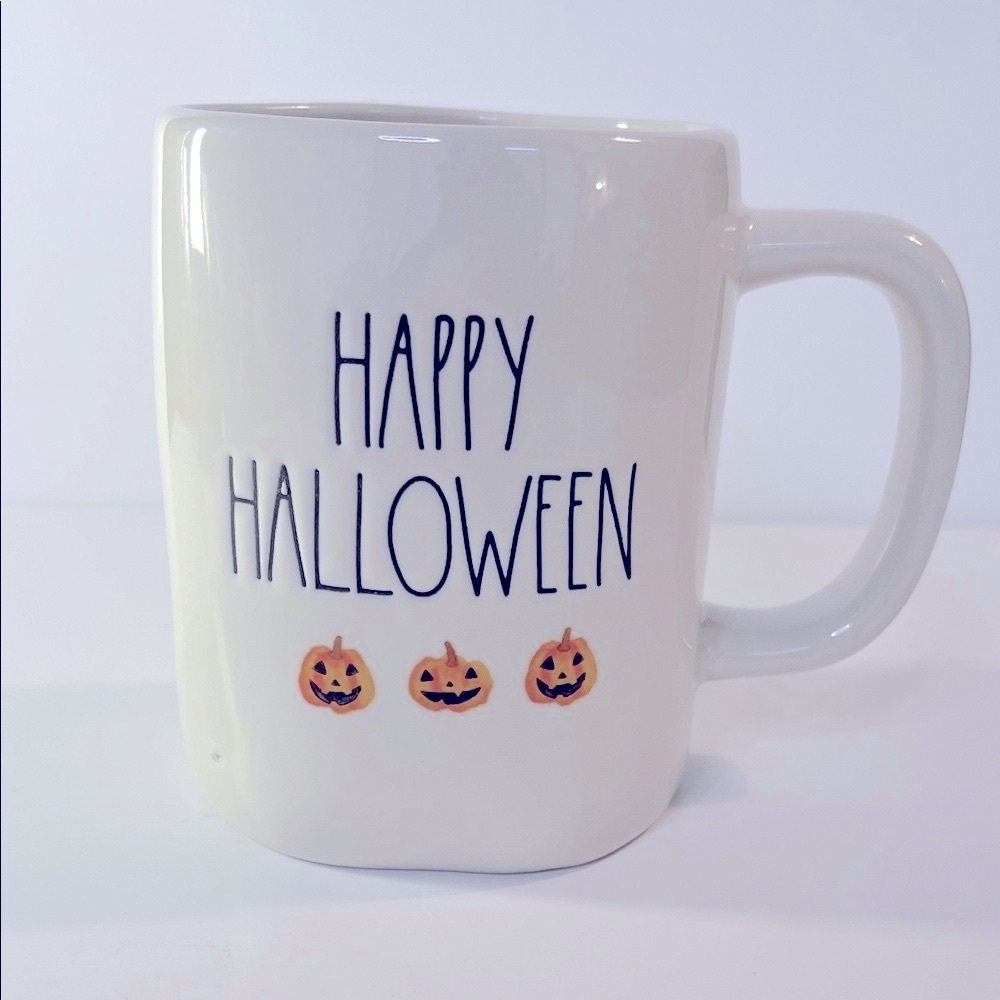 Rae Dunn Happy Halloween Coffee Tea Mug Cup Artisan Collection NWOT